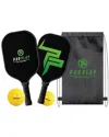 Pursonic The Ultimate Pickleball High Performance Set In Black