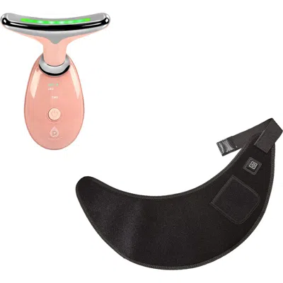 Pursonic Total Neck & Face Rejuvenation Red Light Therapy Neck Wrap & 7-in-1 Sculpting Wand In Multi