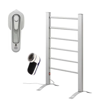 PURSONIC ULTIMATE LAUNDRY & FABRIC CARE BUNDLE - MINI IRON, FABRIC SHAVER & ELECTRIC TOWEL WARMER