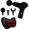 Pursonic Ultimate Massage Therapy Bundle 3-speed Gun & Shiatsu Massager In Black