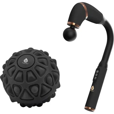 Pursonic Ultimate Muscle Recovery Bundle Deep Tissue Massage Gun + Vibrating Massage Ball In Black