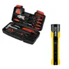 Pursonic Ultrabright Flashlight + Handy Solutions 39-piece Household Tool Kit Bundle In Multi