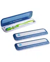 Pursonic Unisex 3-pack Portable Uv Toothbrush Sanitizer In Blue