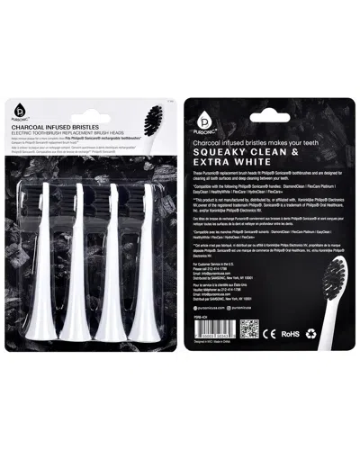 Pursonic Unisex Charcoal Infused Bristles Electric Toothbrush