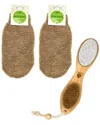 Pursonic Unisex Sisal Hemp Bath Glove Pack Of 2