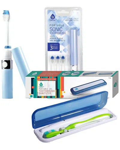 Pursonic Unisex Travel Oral Care Essentials Bundle In White