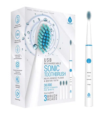 Pursonic Usb Rechargeable Sonic Toothbrush In Red