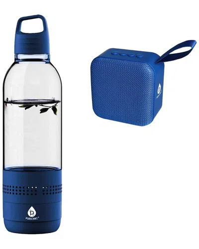 Pursonic Wireless Hydration & Sound Bundle In Blue