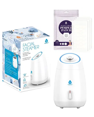 Pursonic Women's Advanced Facial Steamer & Hydrocolloid Pimple Patches In White