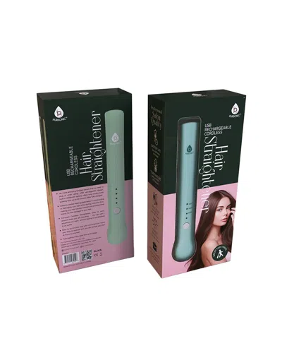 Pursonic Women's Usb Rechargeable Cordless Hair Straightener In Green
