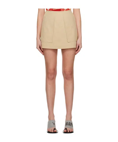 PUSHBUTTON A-LINE MINI SKIRT
