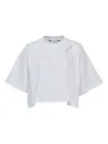 Pushbutton Backpack-print T-shirt In White