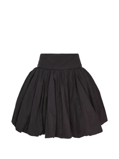 Pushbutton Balloon Volume Mini Skirt In Multi
