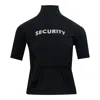 Pushbutton Security Pocket Turtleneck Top In Black