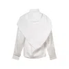 Pushbutton Blouse In White