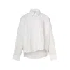 Pushbutton Blouse In White