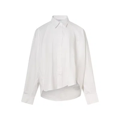 Pushbutton Blouse In White