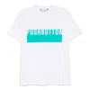 Pushbutton Blue Logo Printed T-shirt