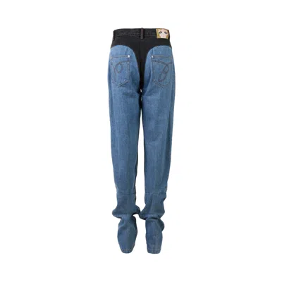 Pushbutton Blue Panty Point Pegged Jeans