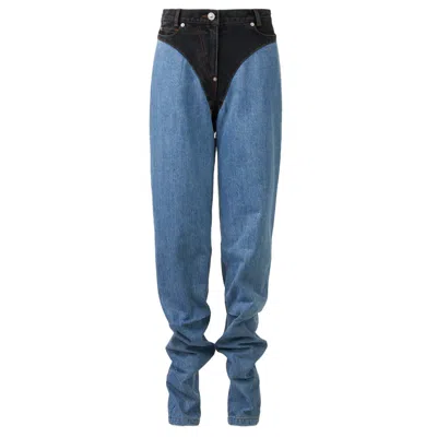 Pushbutton Blue Panty Point Pegged Jeans