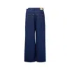 Pushbutton Blue Side Folded Jeans In Blue
