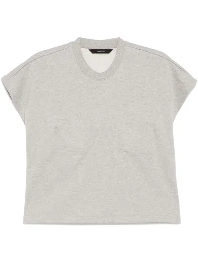PUSHBUTTON BRA POINT SLEEVELESS TOP