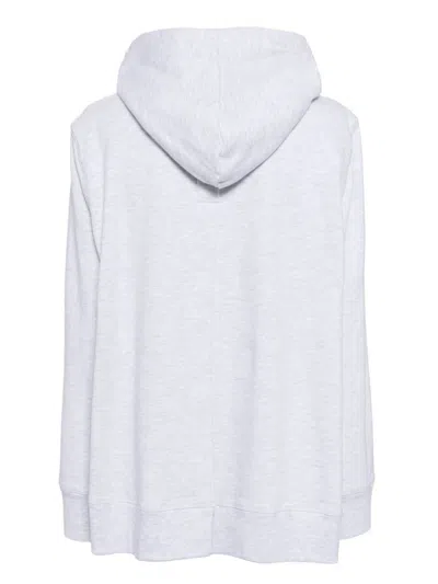 Pushbutton Cape-style Hoodie In Gray