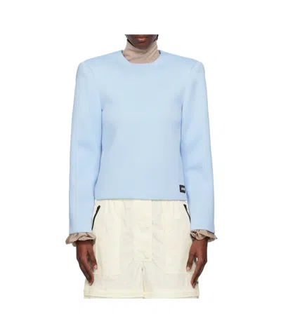 PUSHBUTTON CURVY SHOULDER TOP