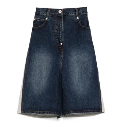 Pushbutton Dark Blue Hybrid Regular Short In Gray