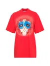 Pushbutton Graphic-print T-shirt In Red