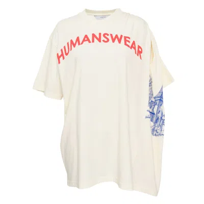 Pushbutton Humanswear Double Sleeve T-shirt In White