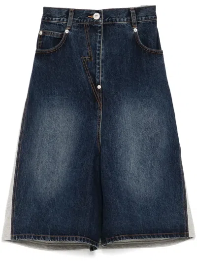 Pushbutton Hybrid Regular Shorts In 灰色