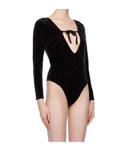 PUSHBUTTON LACE-UP BODYSUIT
