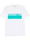 Pushbutton Logo-print T-shirt In 白色