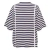 Pushbutton Navy Stripe Hook-and-eye Top In Multi