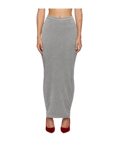 PUSHBUTTON PATCHWORK SKIRT PANTS