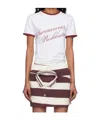 Pushbutton Short-sleeve T-shirt In White