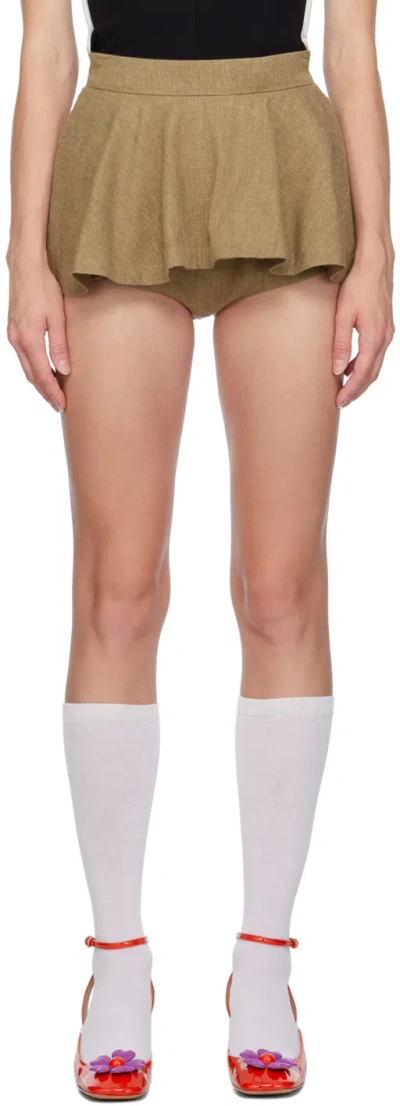 Pushbutton Ssense Exclusive Beige Skort