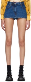 Pushbutton Ssense Exclusive Blue Stitched Skort In Bl