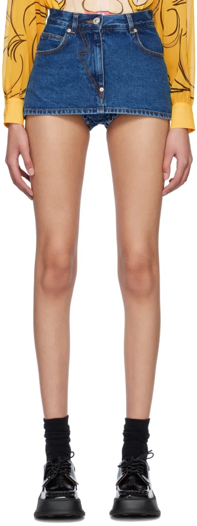 Pushbutton Ssense Exclusive Blue Stitched Skort