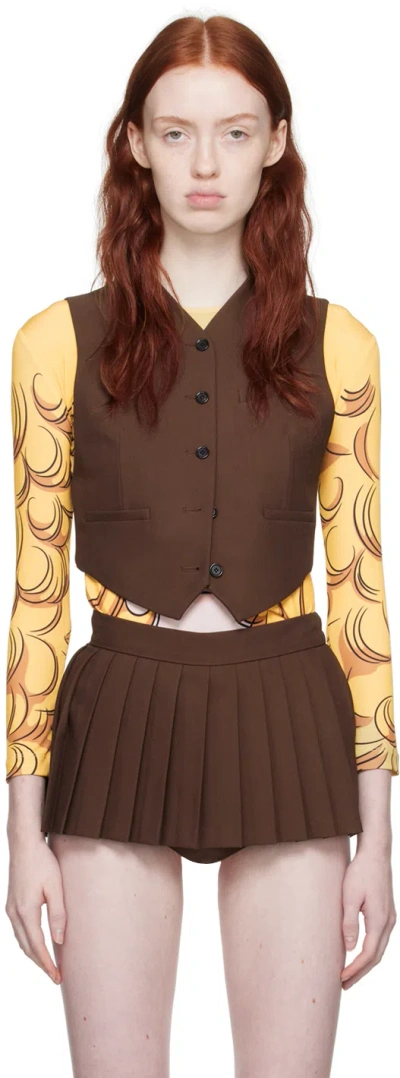 Pushbutton Ssense Exclusive Brown Vest