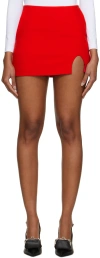 Pushbutton Ssense Exclusive Red Miniskirt In Red