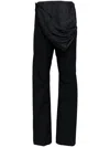 Pushbutton Waist-flipped Trousers In Blue