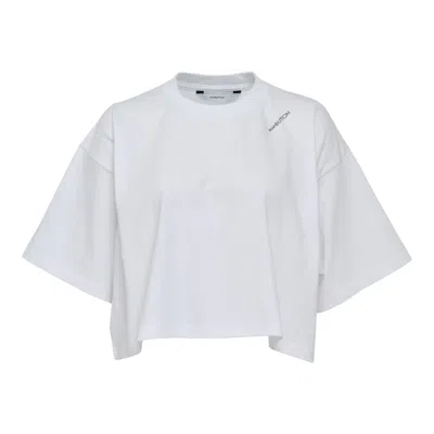 Pushbutton White Backpack Printed T-shirt