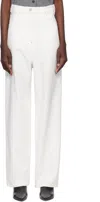 Pushbutton White Panty Cutout Jeans In White