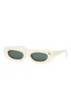 Pushbutton X Grey Ant Rectangle-frame Sunglasses