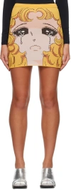 Pushbutton Yellow Crying Girl Miniskirt In Yellow
