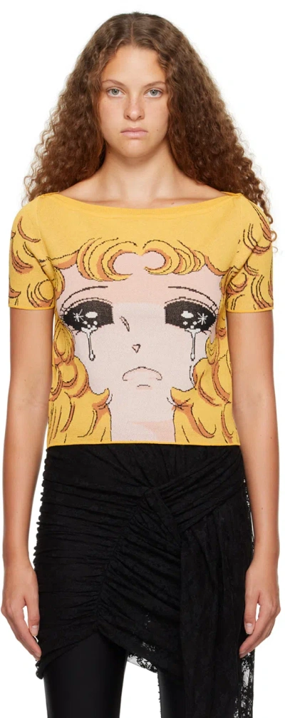 Pushbutton Yellow Crying Girl Sweater