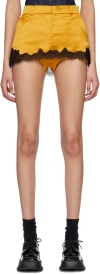 Pushbutton Yellow Wrap Skort In Yellow