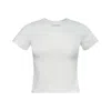 Pushbutton Logo-print Cropped T-shirt In White
